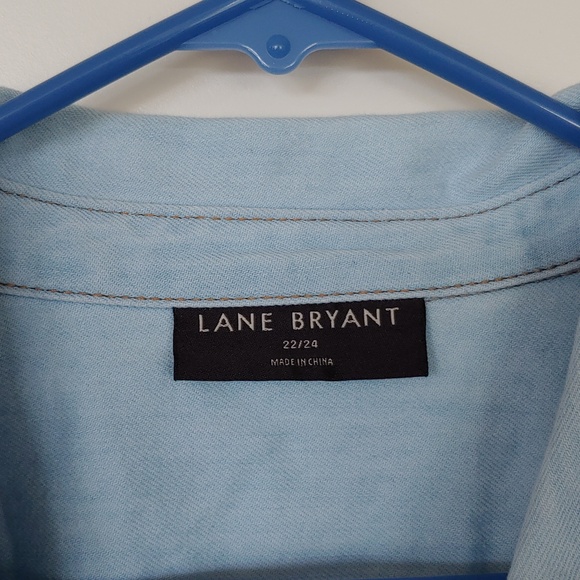 Lane Bryant Blue Ombre Denim Shirt - Picture 2 of 6